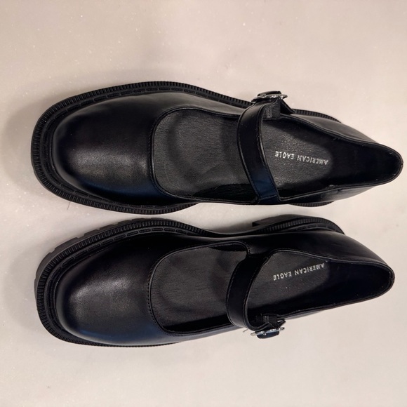American Eagle Women’s Black Mary Jane’s Chunky Lug Sole Size 6 NEW - Picture 9 of 9